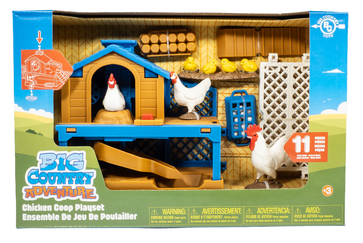 Big Country Toys 11pc Chicken Coop Playset