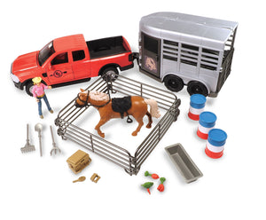 Big Country Toys Truck and Horse Trailer Playset
