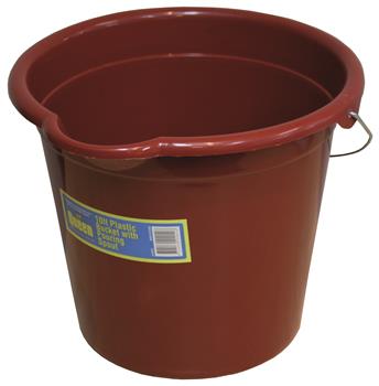 Queen Bucket Plastic with Spout and Metal Handle
