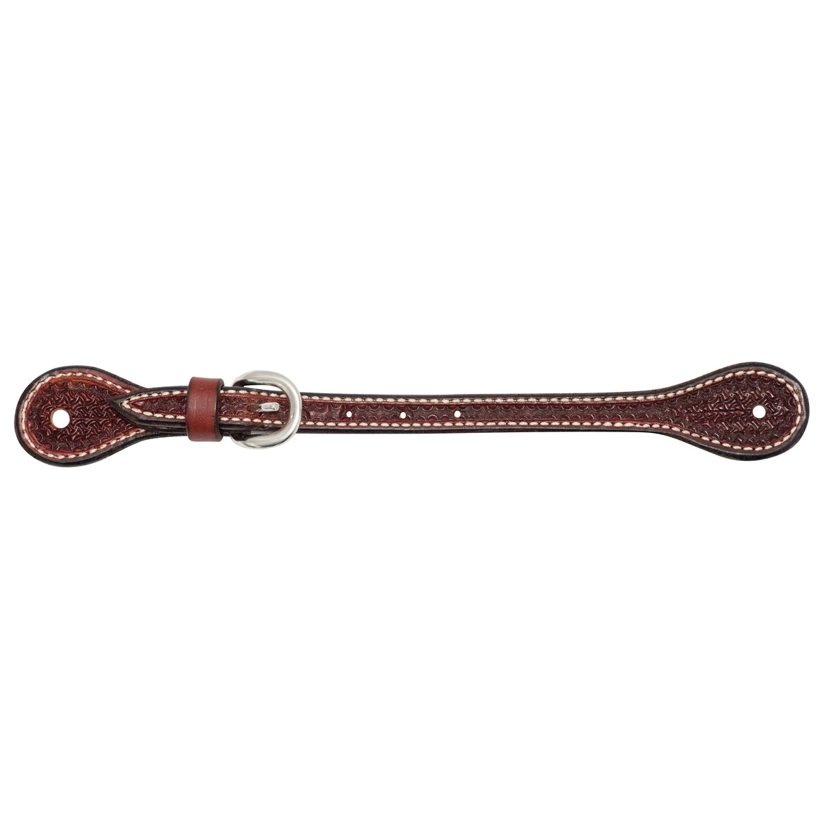 Cowboy Tack Rosewood Spider Stamp Unisex Spur Straps