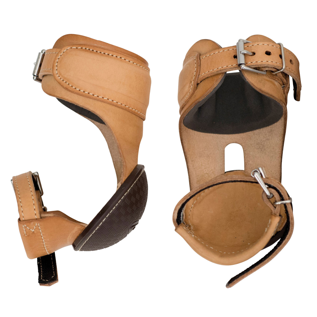 Cowboy Tack Leather Buckle Skid Boots