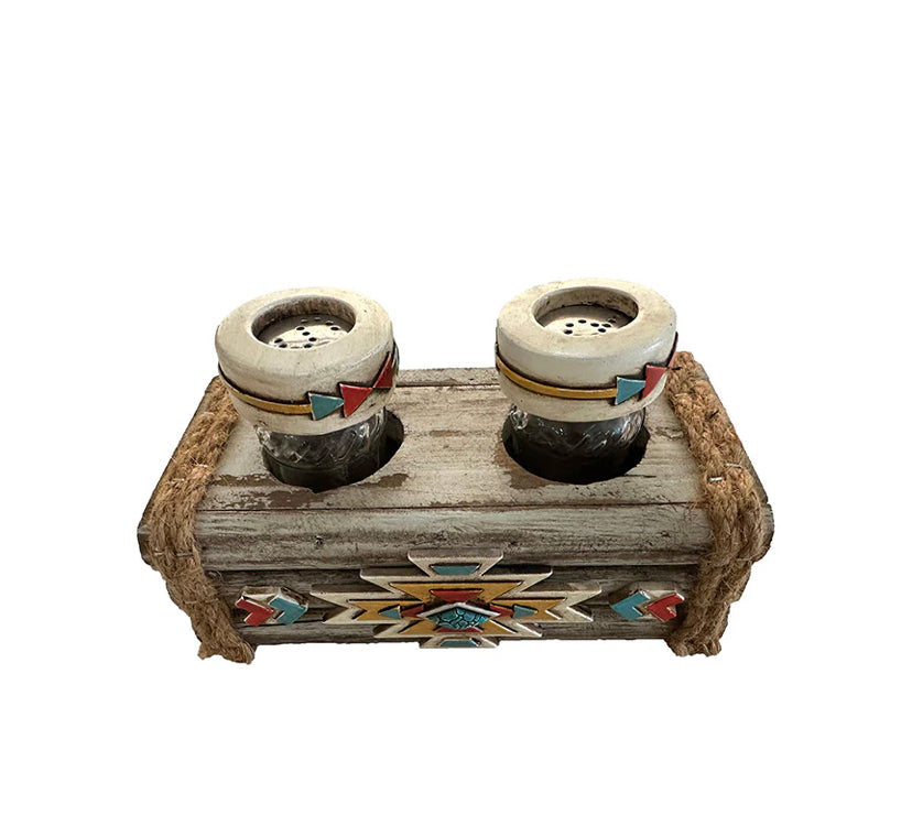 Pure Western Salt and Pepper Caddy