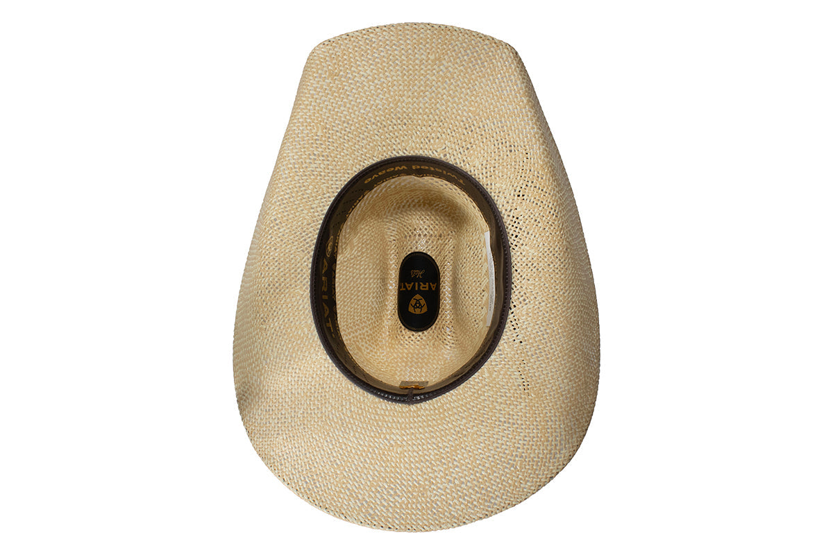 Ariat Twisted Weave Straw Cowboy Hat 4.5in Colton