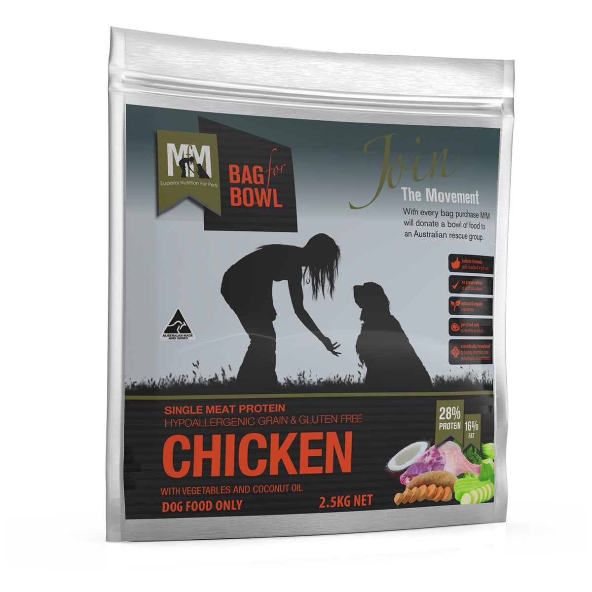 Meals for Mutts Single Protein Chicken Dry Dog Food