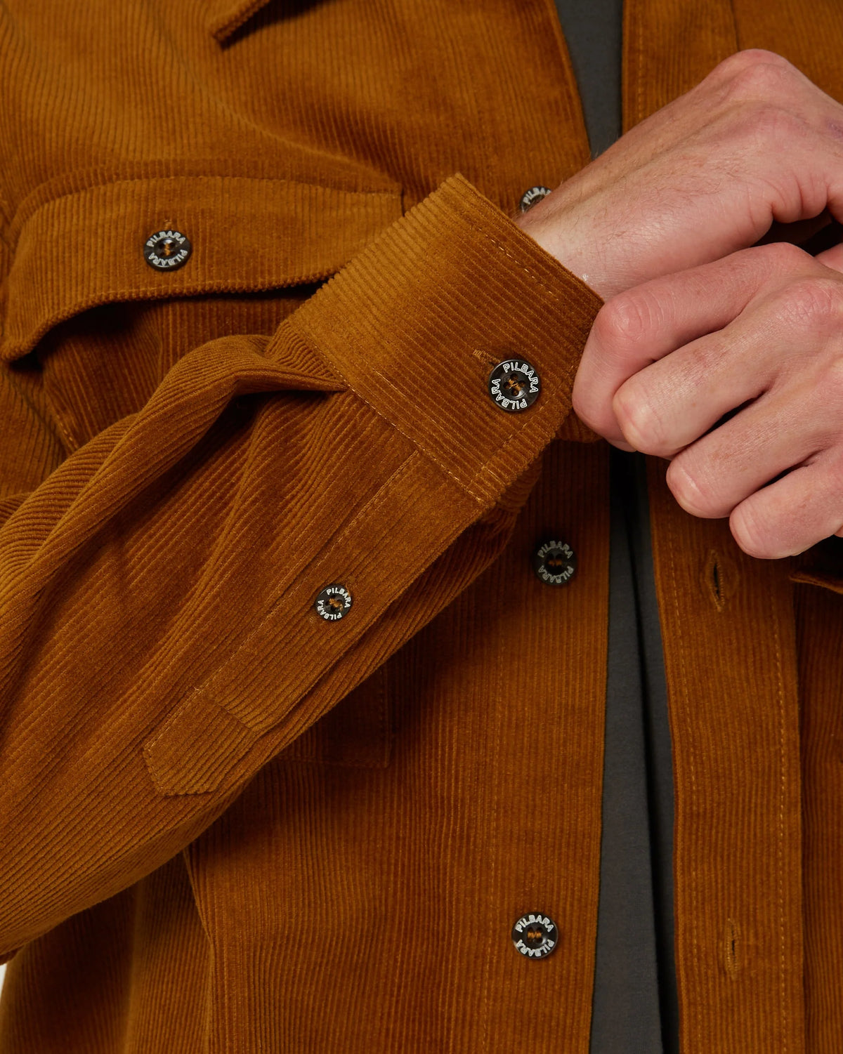 Pilbara Mens Corduroy Shacket