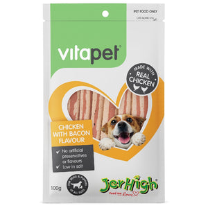 JerHigh Chicken & Bacon Dog Treats 100g