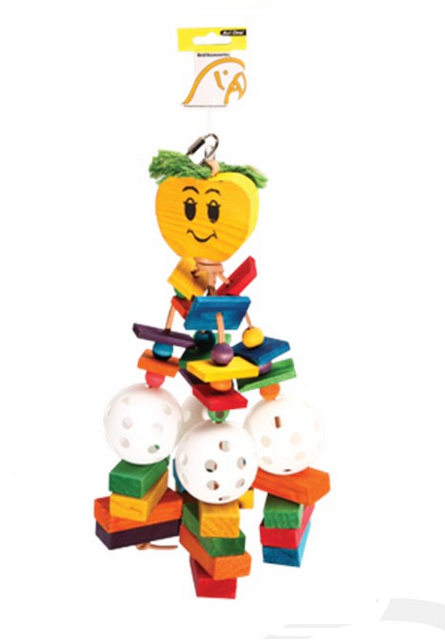 Avi One Parrot Wood Apple Blocks