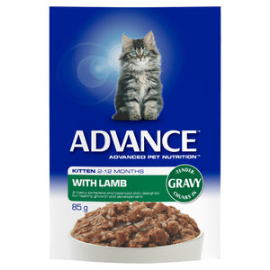 Advance Kitten Lamb Pouch Wet Cat Food 85g
