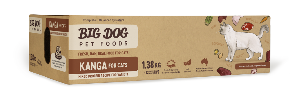 Big Dog BARF Kanga for Cats Frozen Raw Food 1.38kg