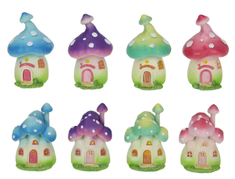 Fairy Garden House 8 Asstd 9cm