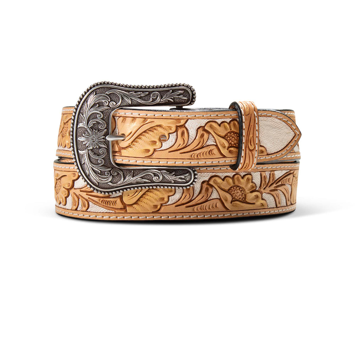 Ariat Womens Metallic Flowers Belt