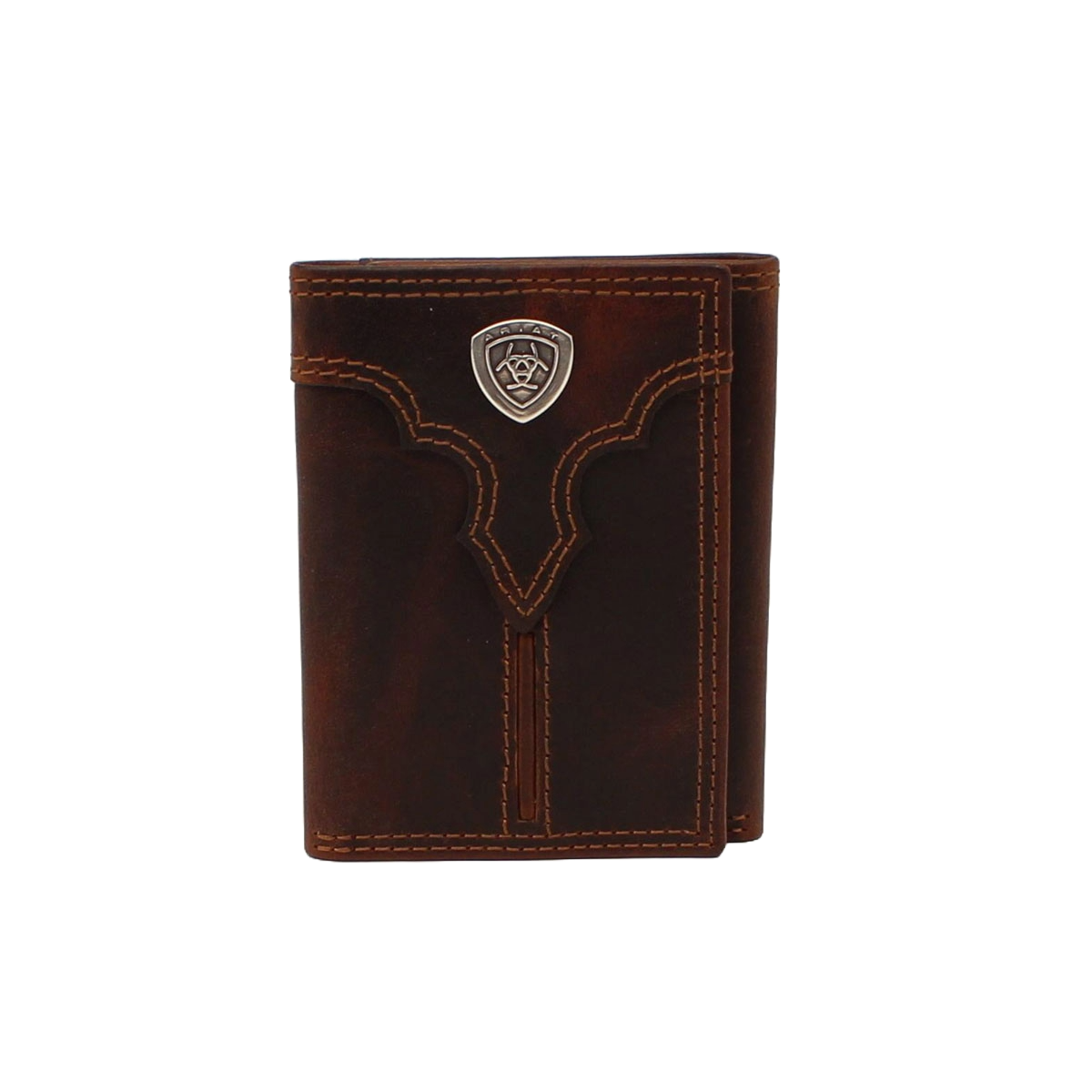 Ariat Mens Contrast Stitch Shield Trifold Wallet