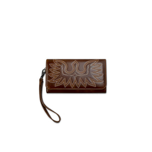 Ariat Cassanova Womens Leather Wallet Brown