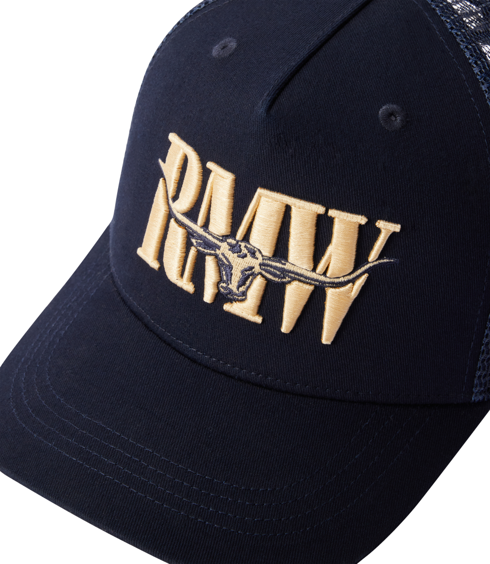 R.M.Williams RMW Steers Head Trucker Cap
