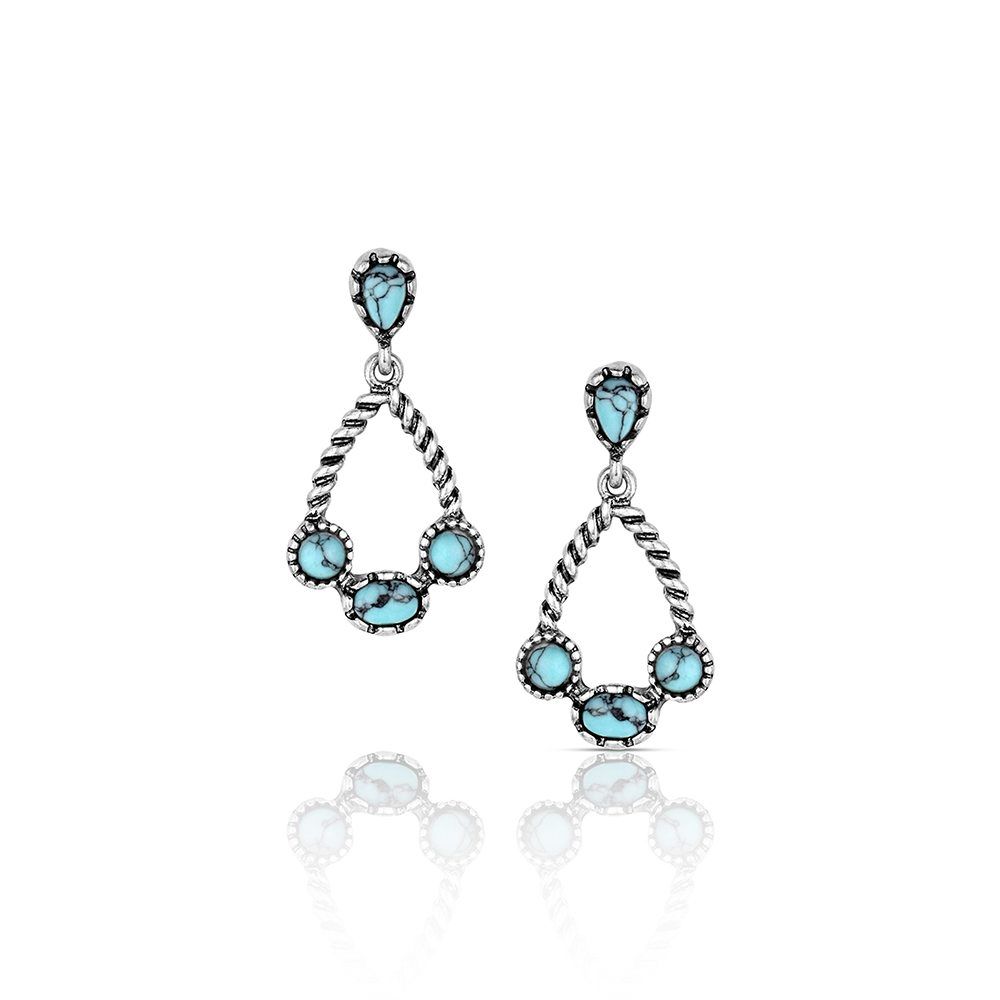 Montana Silversmiths Wander West Turquoise Earrings