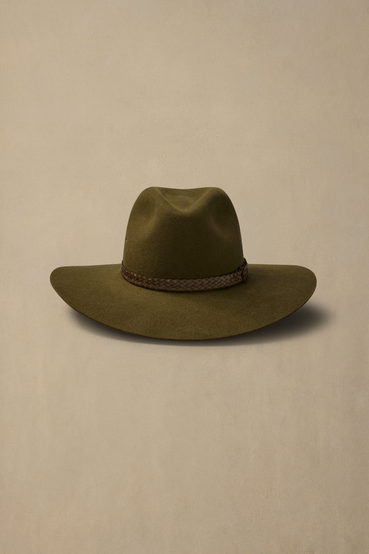 Akubra Riverina Khaki Fur Felt Hat