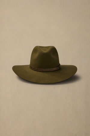 Akubra Riverina Khaki Fur Felt Hat