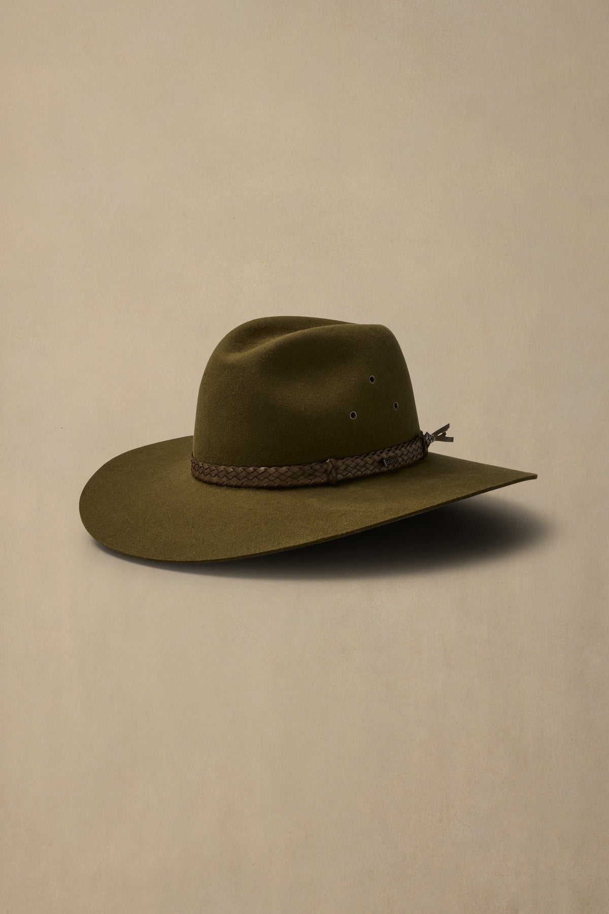 Akubra Riverina Khaki Fur Felt Hat