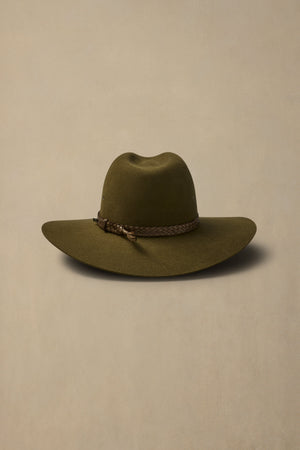 Akubra Riverina Khaki Fur Felt Hat