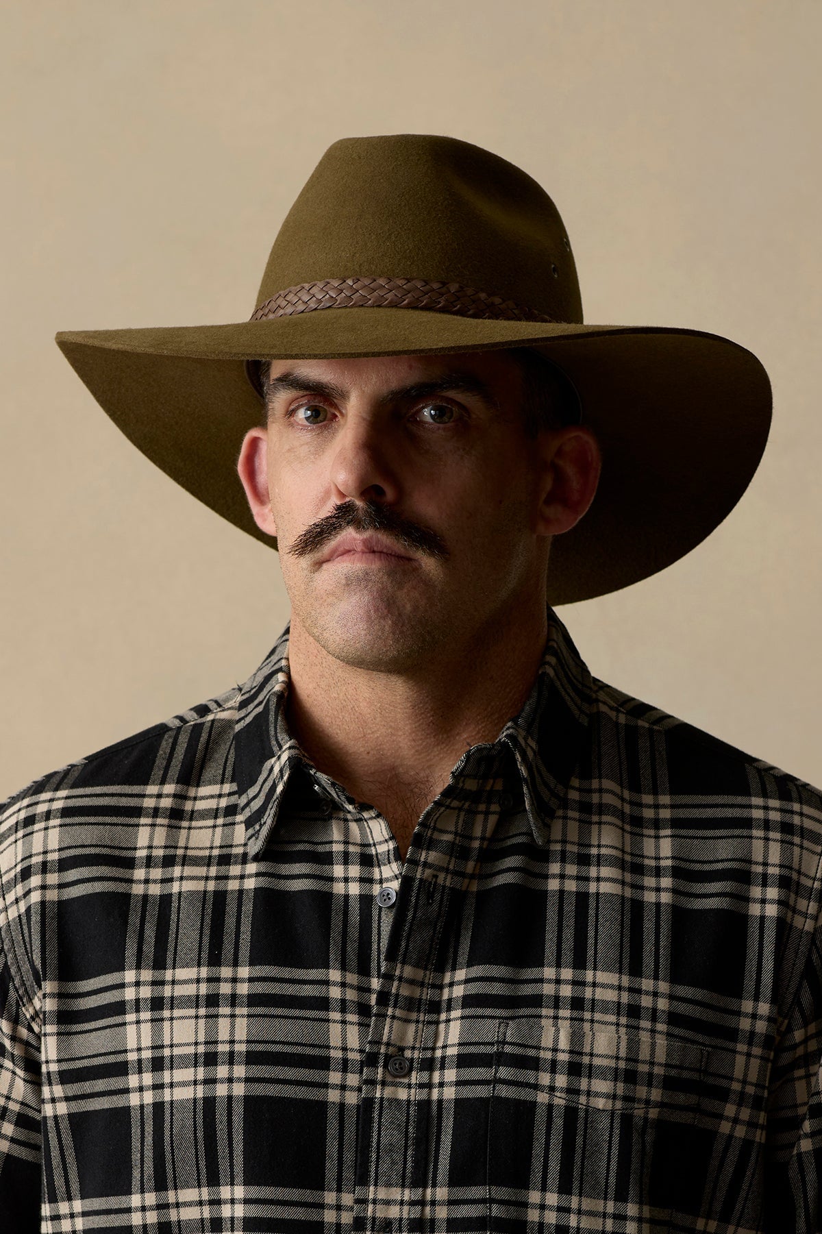Akubra Riverina Khaki Fur Felt Hat