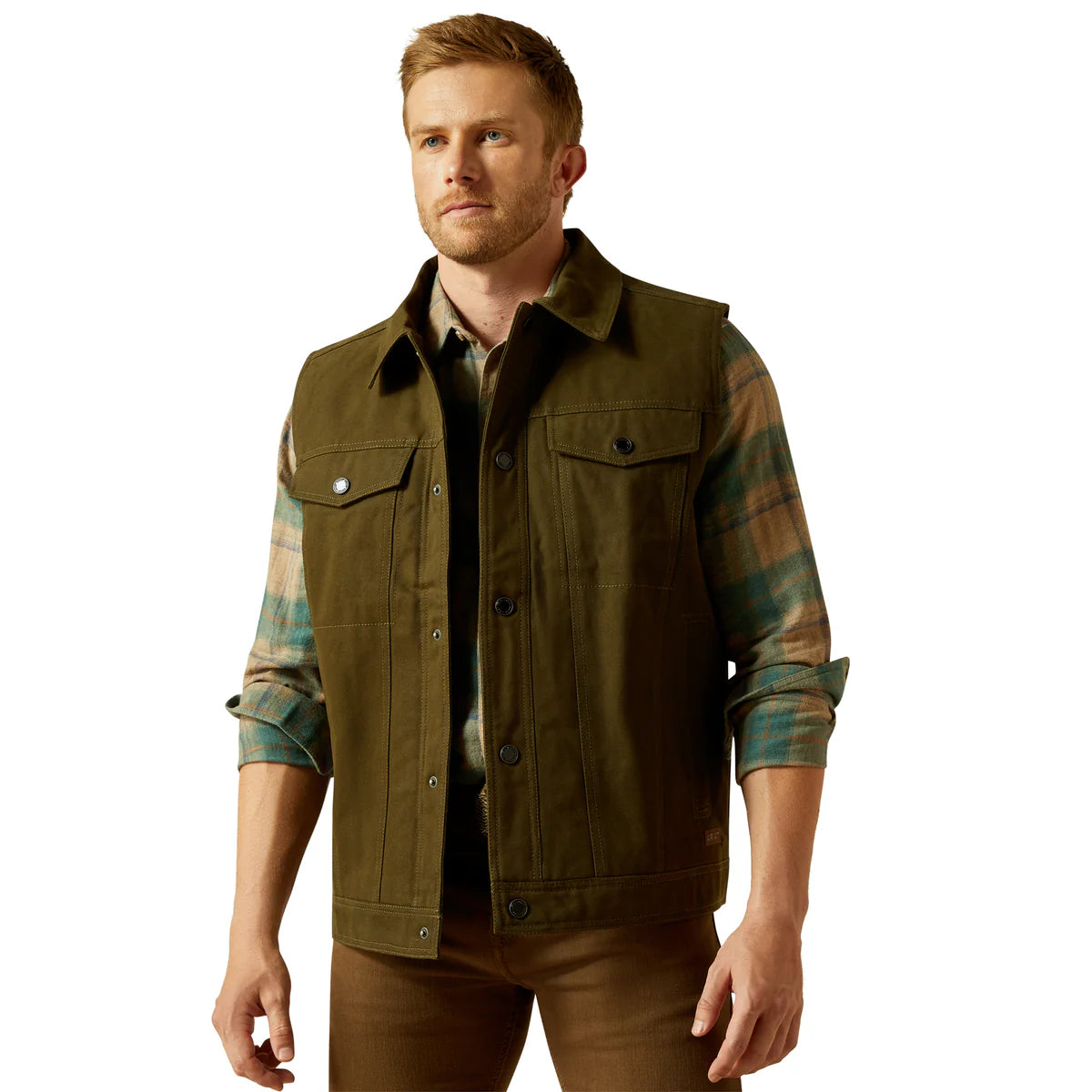 Ariat Mens Canvas Rancher Vest