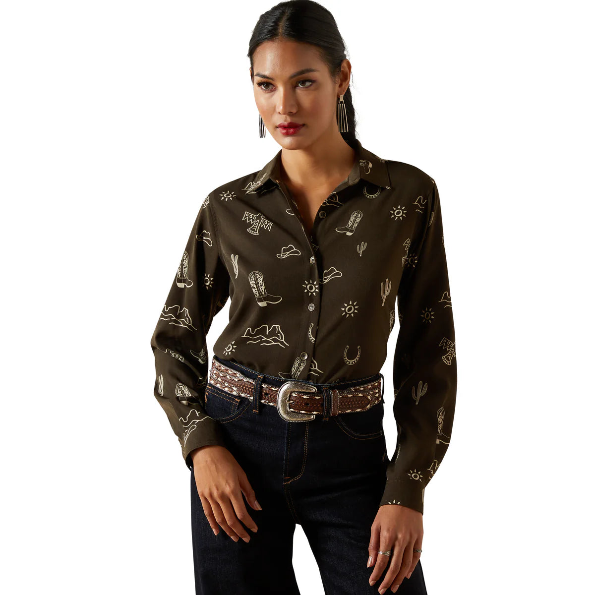 Ariat Womens Homestyle Long Sleeve Shirt