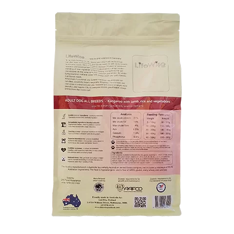 Lifewise Wild Kangaroo with Lamb & Rice Dry Dog Food