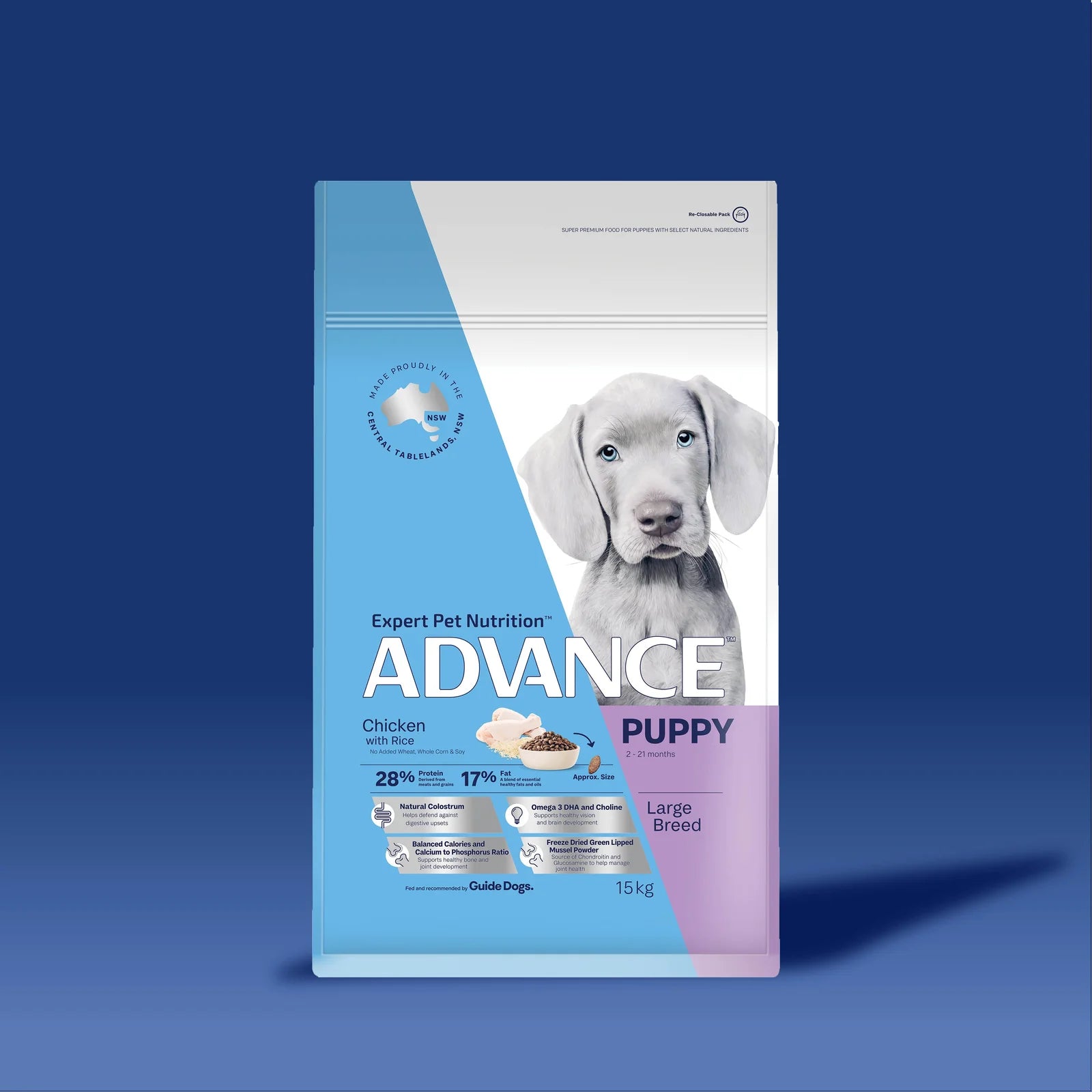 Advance puppy clearance