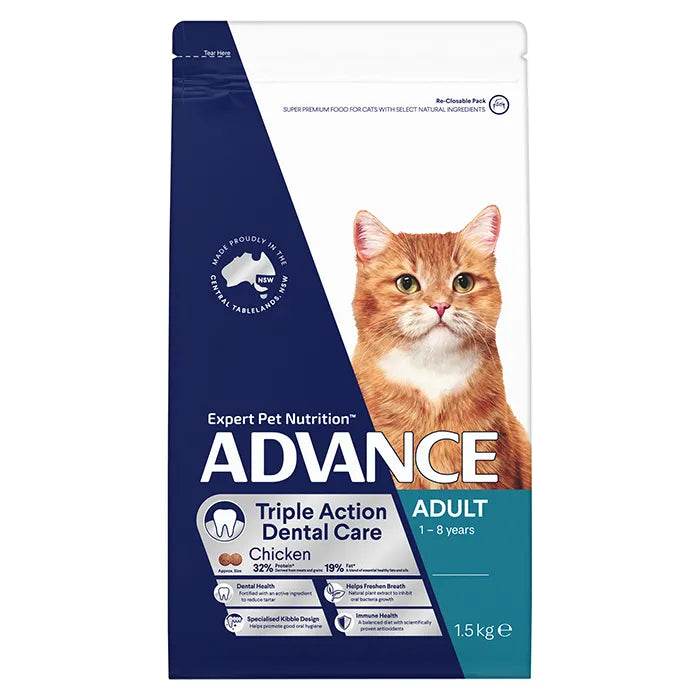 Advance Dry Cat Triple Action Dental Chicken