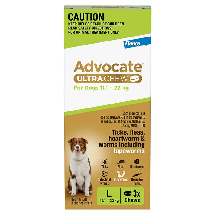 Advocate Ultra Chew Large 11-22Kg Green
