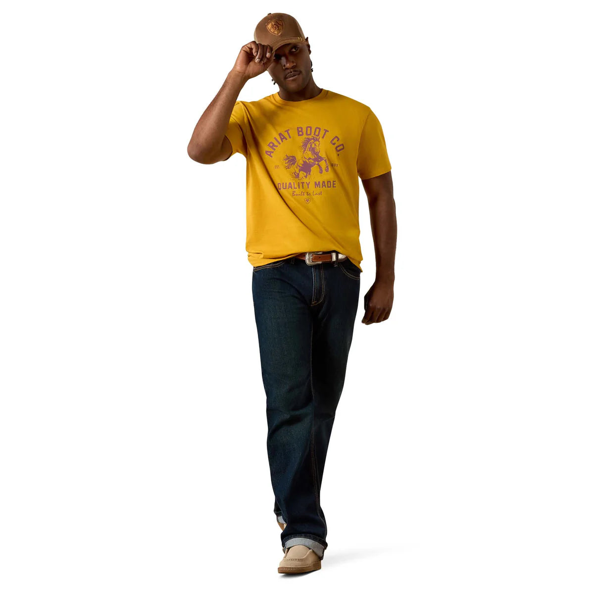 Ariat Mens College Bronc Classic Fit T-Shirt