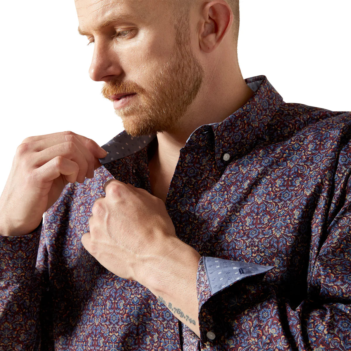 Ariat Mens Wrinkle Free Brendan Classic Fit Shirt