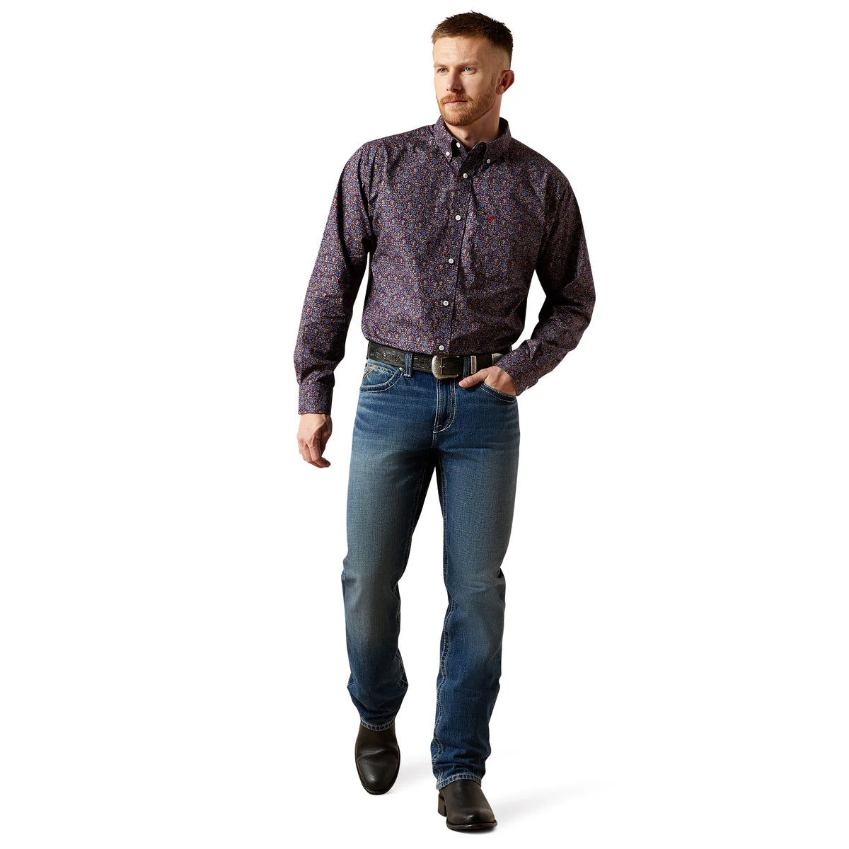 Ariat Mens Wrinkle Free Brendan Classic Fit Shirt