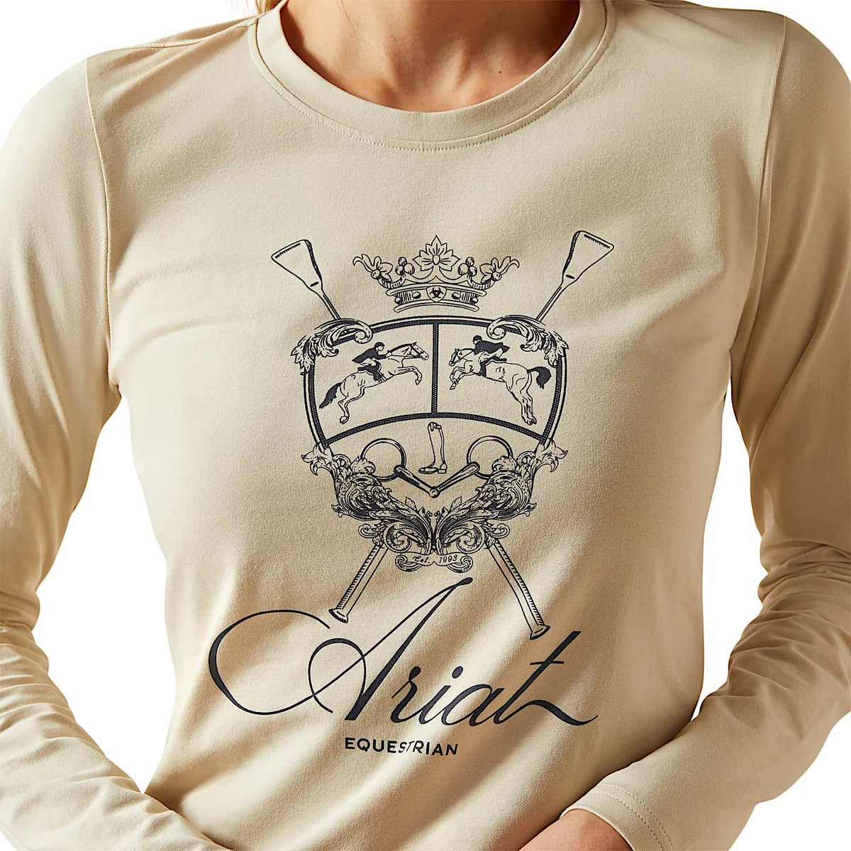 Ariat WMS Ritzy Logo LS Tee