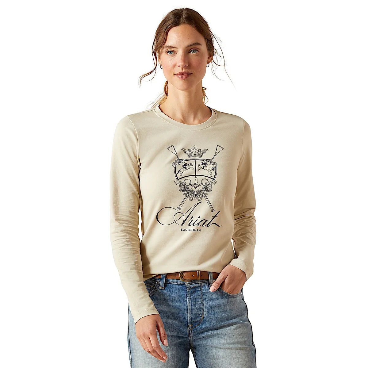 Ariat WMS Ritzy Logo LS Tee