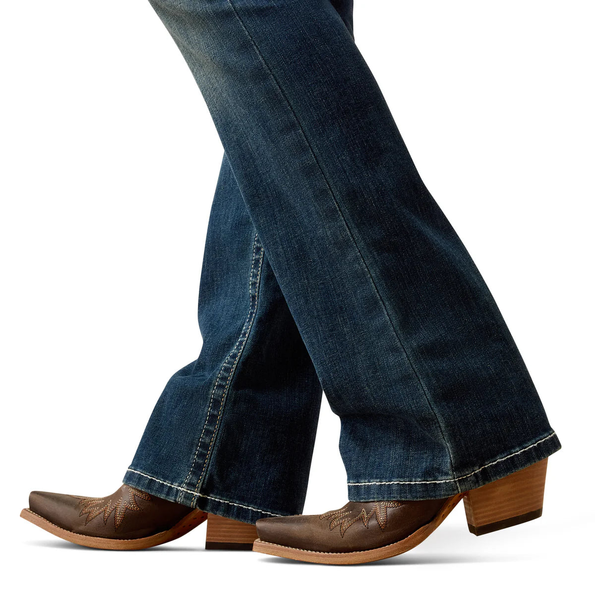 Ariat Womens R.E.A.L. Mid Rise Stretch Whipstitch Jeans