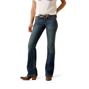 Ariat Womens R.E.A.L. Mid Rise Stretch Whipstitch Jeans