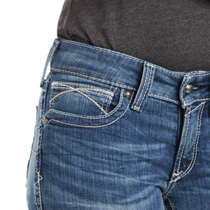 Ariat WMS Real Mid Rise Straight Leg Icon Jean
