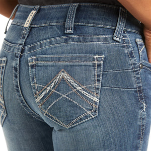 Ariat WMS Real Mid Rise Straight Leg Icon Jean