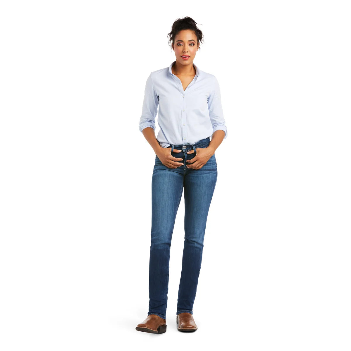 Ariat Womens R.E.A.L. Perfect Rise Abby Straight Leg Jeans
