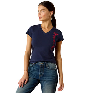 Ariat Womens Vertical Logo Short Sleeve Tee