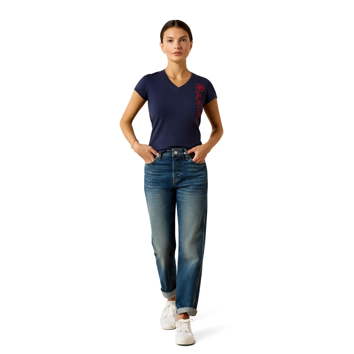 Ariat Womens Vertical Logo Short Sleeve Tee