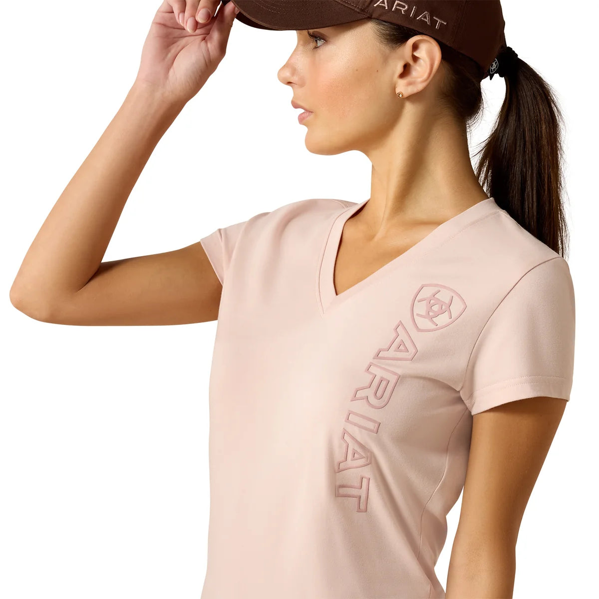 Ariat Womens Vertical Logo Short Sleeve Tee