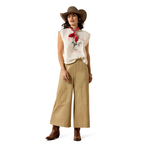 Ariat Womens Wild West Cropped Short Sleeve Tee