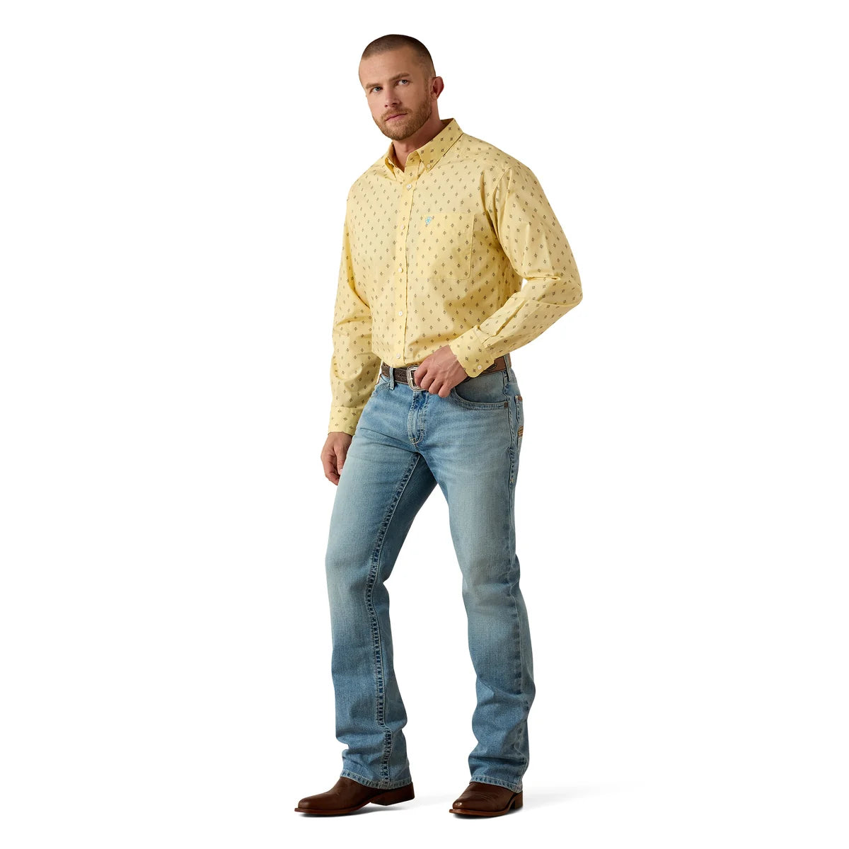 Ariat Mens M4 Relaxed Gus Boot Cut Jeans