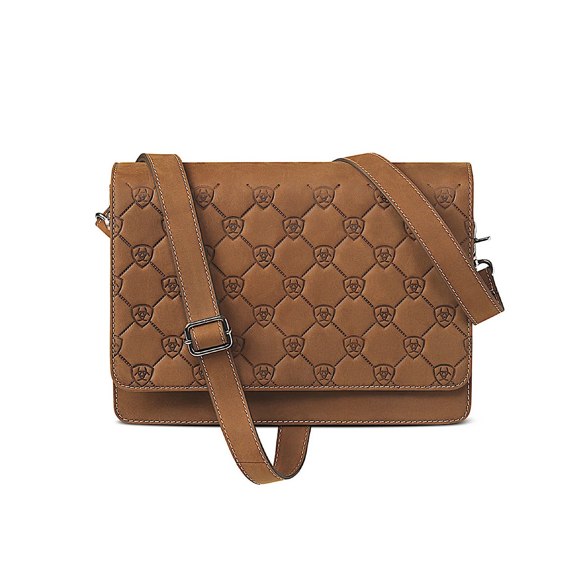 Ariat Selma Small Leather Messenger Bag Brown