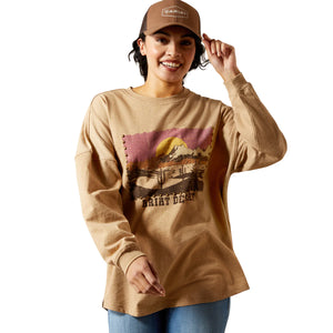 Ariat WMS Canvas Oversized Long Sleeve Tee