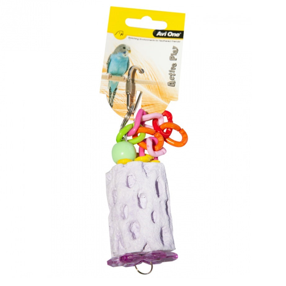 Avi One Bird Toy Mineral with Plastic Links