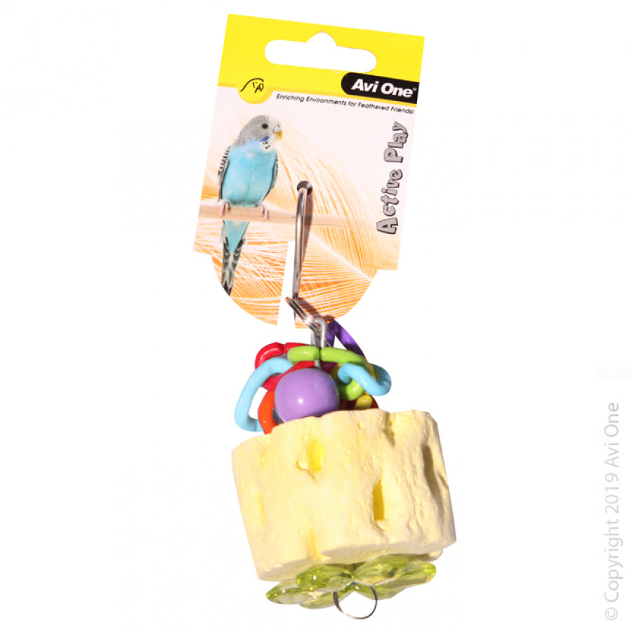 Avi One Bird Toy Mineral with Plastic Links