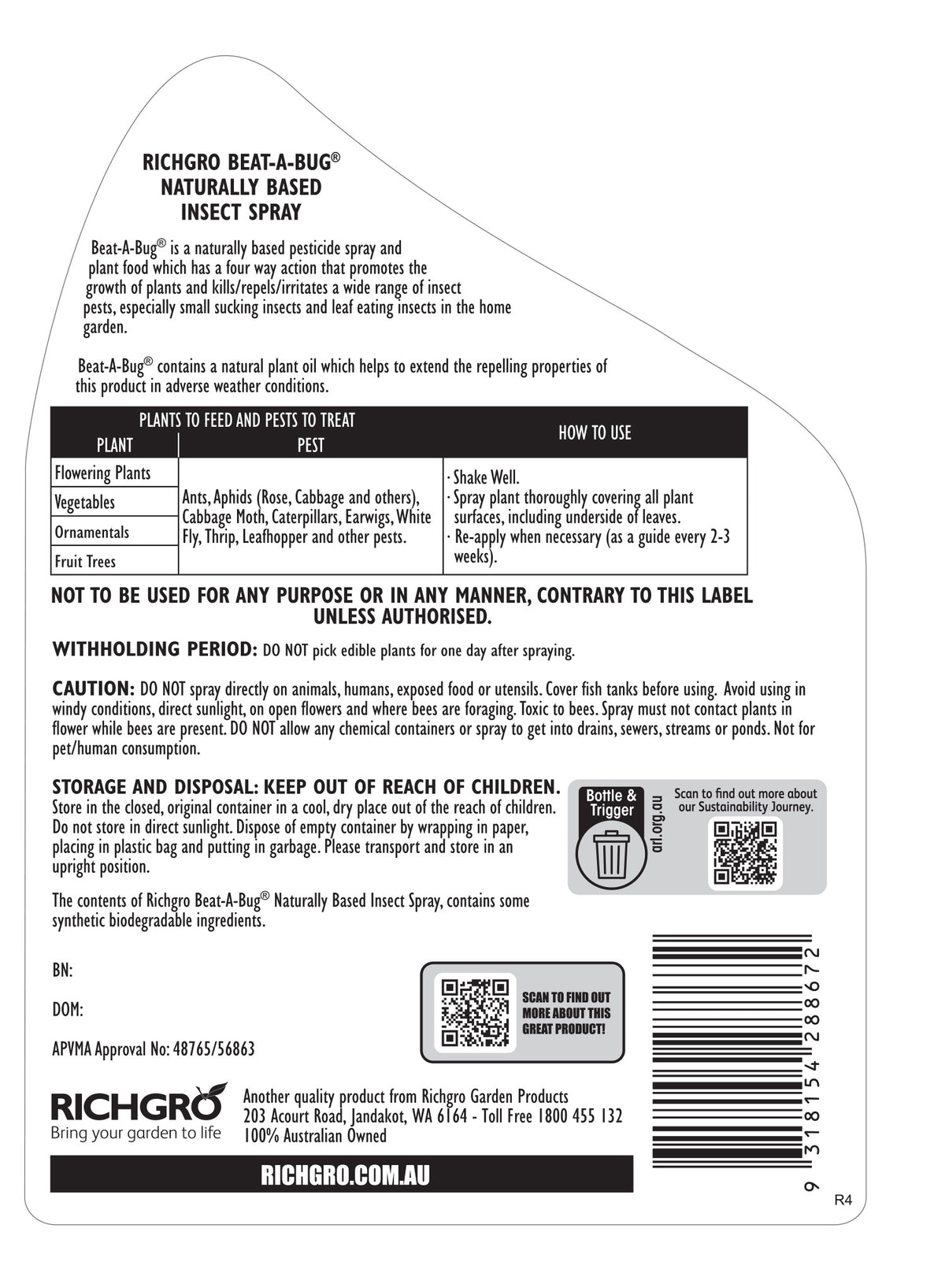 Richgro Beat A Bug Insect Spray